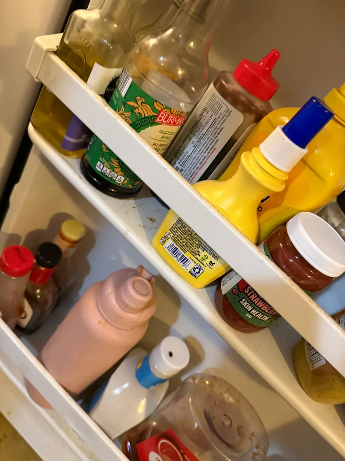 Refrigerator restocked after an interior clean